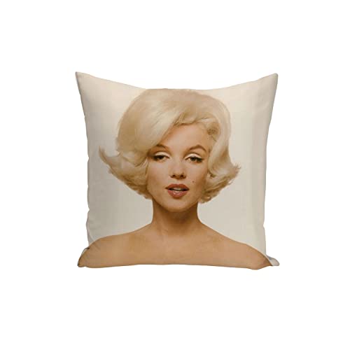 French Unicorn Housse de Coussin Taie Star Célèbre Marilyn Monroe 1962 Cinéma Retro Vintage Actrice 18 (40x40 cm)
