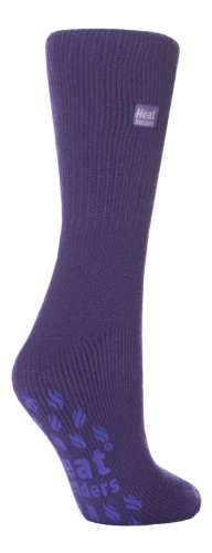HEAT HOLDERS Ladies 2.3 tog Thermal SLIPPER socks 4-8 uk, 37-42 eur Violet