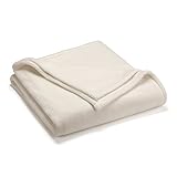 Vellux Sheared Mink Blanket Twin Size - Plush - Super Soft & Cozy - Heavy Weight - Comforter Alternate - Luxury Blanket (66x90 Inch, Ivory)