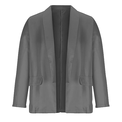 Womens Casual Blazer 2025 Spring Fall Fashion Long Sleeve Open Front Work Office Suit Jackets Business Casual Clothes4