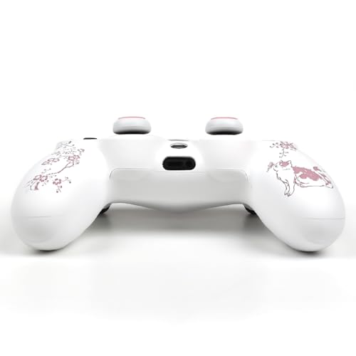 Image of Cat Among Blossoming Branches Design Controller Skin Cover with 2 Thumb Grips Compatible with PS4 /Playstation 4 Slim /Pro Controller
