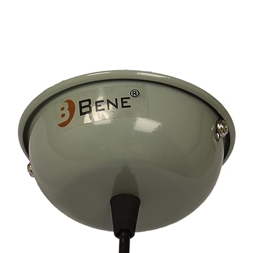 Image of Bene Borco Hanging Ceiling Lights, Pendant Light Home Decoration and Kitchen Decor, Hanging Lamps for Bedroom, Balcony, Entrance, Decorative Roof Light, Green, MS 31cm, Pack of 2