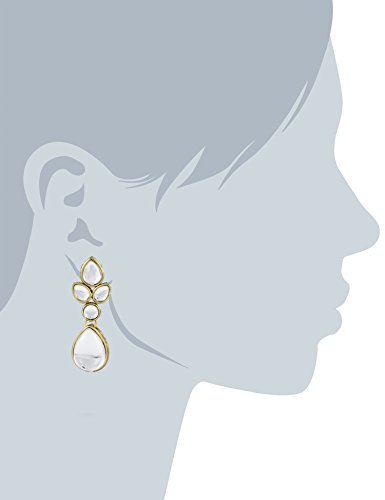 Karatcart 24K GoldPlated Ethnic Kundan Earrings for Women - Image 2