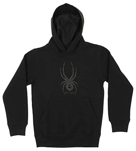 Spyder Youth Boys Pullover Fleece Hoodie w/Bug Graphic, Black, Medium (5)