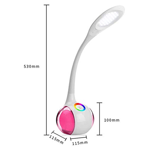 Lampe de bureau LED sans fil portable et flexible à commande tactile
