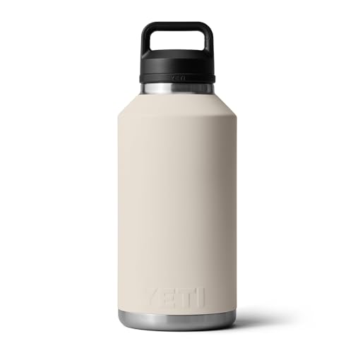 Image of YETI Rambler 64 oz Bottle, Vacuum Insulated, Leakproof, Stainless Steel with Chug Cap, Cape Taupe