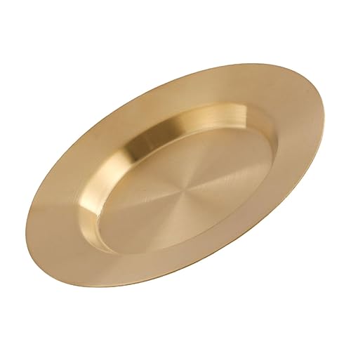 FUNNETOYU Vajilla De Acero Inoxidable Con Forma De Disco Bandeja Para Servir Plato Para Aperitivos Plato Para Pasta De Picnic Plato Hondo Para Espaguetis Cacerola Plato Reutilizable