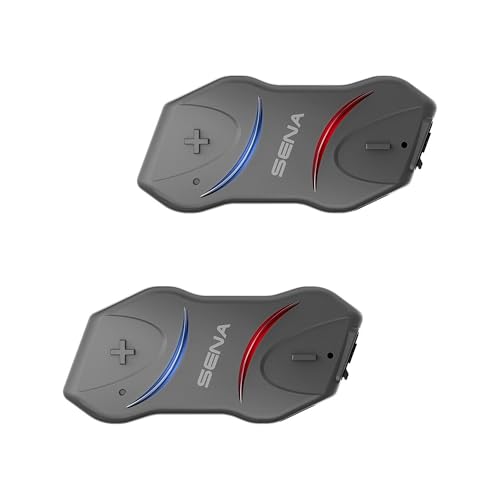 Sena 10R Dispositivo de comunicación Bluetooth con diseño compacto y delgado, Paquete Doble