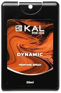 زجاجة بخاخ عطر ديناميك برائحة الأرز من كالين، 20 مل - أسود وبرتقالي