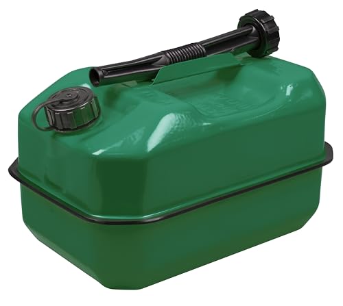 Jerrican 10L Sealey Vert JC10RG Idéal pour le Jardin et les Trajets