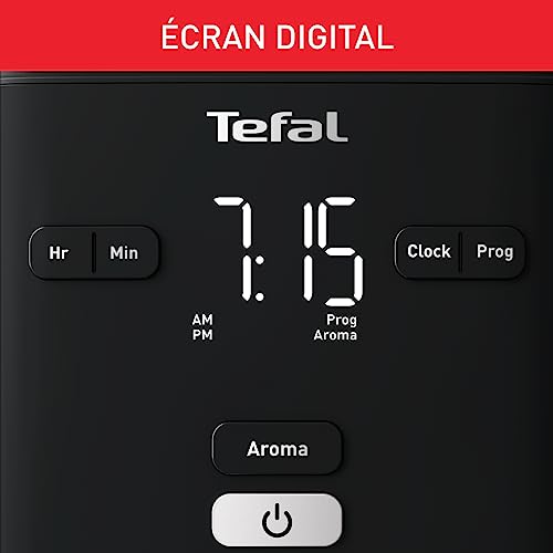 TEFAL SMART'N LIGHT Elektrische Kaffeemaschine schwarz, 1,25 l, programmierbar, 24 Stunden, Aroma-Funktion nach 30 Minuten, tropffrei, CM600810 – Bild 5