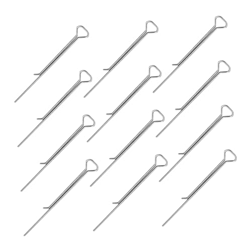 SOLUSTRE Candle Wick Centering Device 12pcs Carbon Steel Candle Core Wicks Holder Clips for Projects