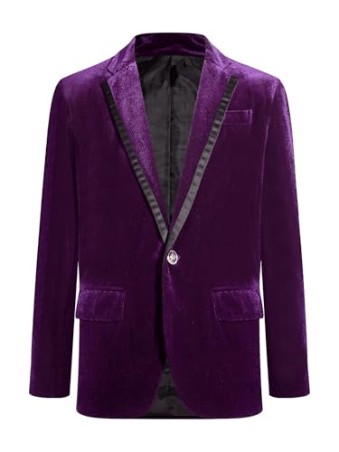 Catálogo para Comprar On-line Chaquetas de traje y americanas para Niño disponible en línea para comprar. 41 JEYPINMI Niños Niños Terciopelo Hidalgo Chaqueta De Sport Traje Chaqueta Uno Botón Abrigo Fiesta Formal Smoking Desgastar Morado Oscuro 13-14 Años