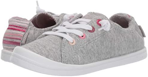 Roxy Girl's Bayshore Slip ON Sneaker Shoe, Grey Heather Review | Image 6
