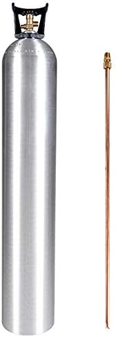 New 50 lb. CO2 Gas Cylinder with CGA320 Valve, Siphon Tube, and Carry Handle