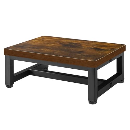 Taburetes resistentes de madera para adultos y alzadores de cama estables con goma de seguridad 2