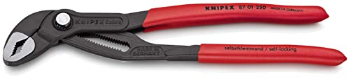 KNIPEX Tools - Cobra Water Pump Pliers (8701250), Red,10-Inch #1