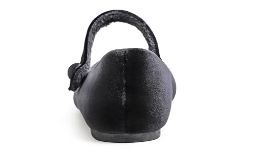 FEVERSOLE Women's Mary Jane Fashion Round Toe Easy Buckle Slip On Flats4