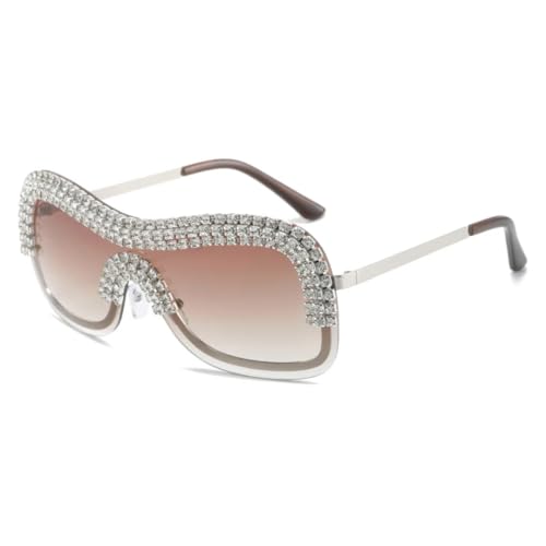Lunettes de soleil surdimensionnées de luxe tendance monture noire unisexes