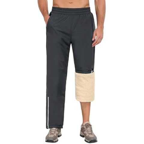 UMIPUBO Mens Waterproof Fleece Lined Joggers Cover