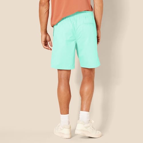 Image of Amazon Essentials Men's 8 inch Inseam Relaxed-Fit Cotton Drawstring Pull-On Walk Shorts, Summer-Weight