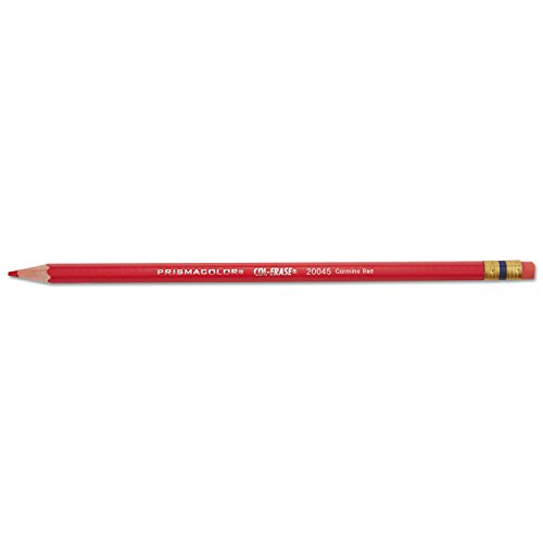 2 DOCENAS Lápiz de color borrable prismacolor carmín rojo miniatura 4