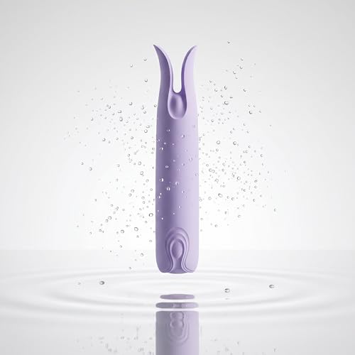 Image of KLEN Body Massager Machine Automatic Comfortable Wellness Female Tool | Personal Massager for Woman Portable Rechargeable Waterproof Dual Tip Vibrating Device For Self Relaxation, (ABS+Silicone)