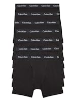 Calvin Klein Men's Cotton Stretch Megapack Boxer Briefs, Black (7 Pack), XL