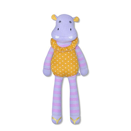 Organic Farm Buddies by Apple Park 14' Soft Rattle Toy | Non-Toxic, Hypoallergenic, 100% Organic Cotton for 0m+ | Stuffed Animal