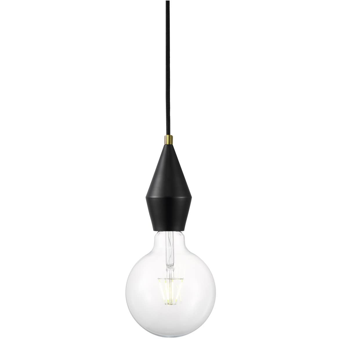 Nordlux AUD Slim Pendant Ceiling Light Black, E27