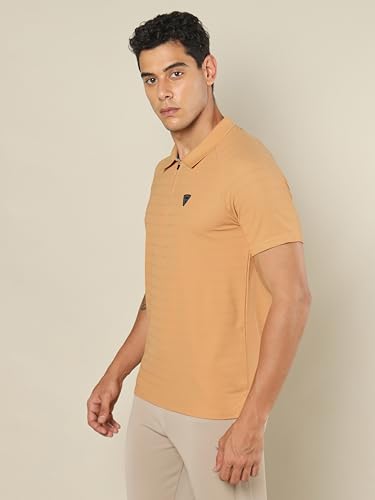 Image of TECHNOSPORT Men's Polyester Slim Fit Polo T-Shirt - (P691 P) Pack of 1