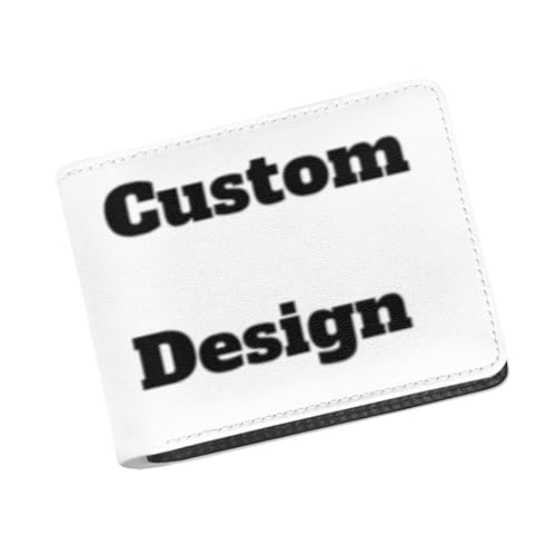 Image of Coldinair Custom Wallet for Teen Boys Personalized Kids Boys Bifold Wallet Purse Leather Credit Card Cash Id Holder Cool Slim Bifold Small Coin Purses