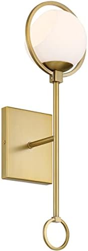 DESIGNERS FOUNTAIN Teatro Wall Lantern Sconce, 20 Inch Light Fixture for Bedroom, Bathroom or Hallway, Brushed Gold, D296C-WS-BG