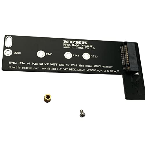 Image of BestParts M.2 NGFF M-Key NVME SSD Convertor Card Replacement for Mac Mini Late 2014 A1347 MEGEN2 MEGEM2 MEGEQ2