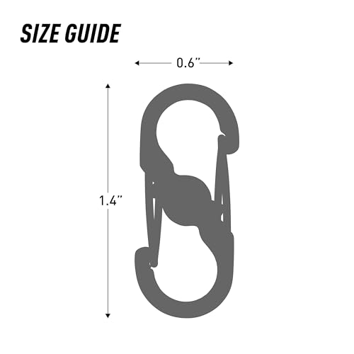 Image of Nite Ize LSBM-07-2R3 S-Biner MicroLock Locking Keychain Carabiner, Spectrum