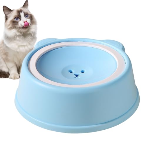 Ciotola Acqua Gatti - Antigoccia per Bere Lento | Ciotola Galleggiante Antiscivolo per Cane - per Famiglie con Multi Animali Cuccioli Gatti Bevitore Disordinato Viaggio