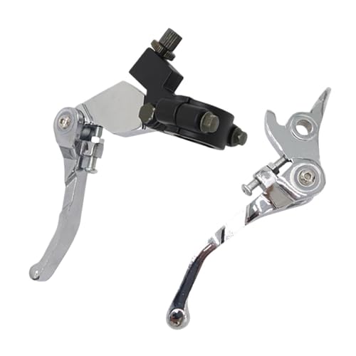 Leviers de frein et d'embrayage moto 125cc, commandes en aluminium argenté haute précision