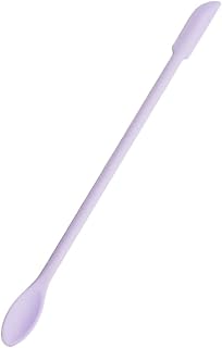 Reusable Wax Seal Spoon Fluid Wax Scraper DIY Sealing Wax Spoon Spatula+Spoon Mixing Stick Wax Seal Supplies, 20cm, Purple