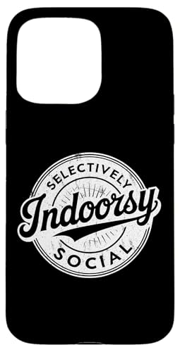 Indoorsy Selectively Social �r���e�[�W ���Љ�I �����I �X�}�z�P�[�X iPhone 15 Pro Max �p