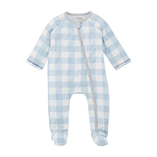 Mud Pie Baby Blue Gingham Sleeper, 3-6 Months