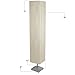 Asian Floor Lamp for Living Room Decor Rice Paper Lamp Shade with 3 LED Bulbs, Beige