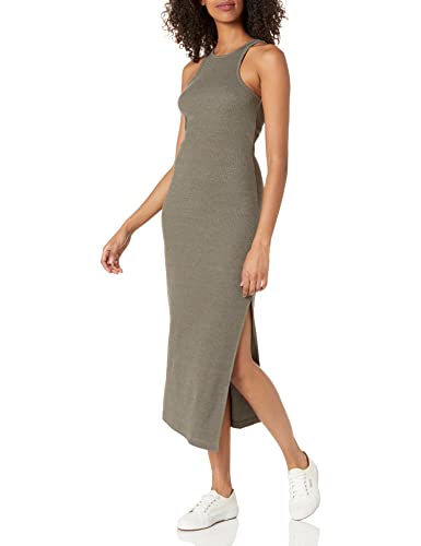 French Connection Women's Rasha Ribbed Jersey Dress, Tarmac Khaki, S #TOP25