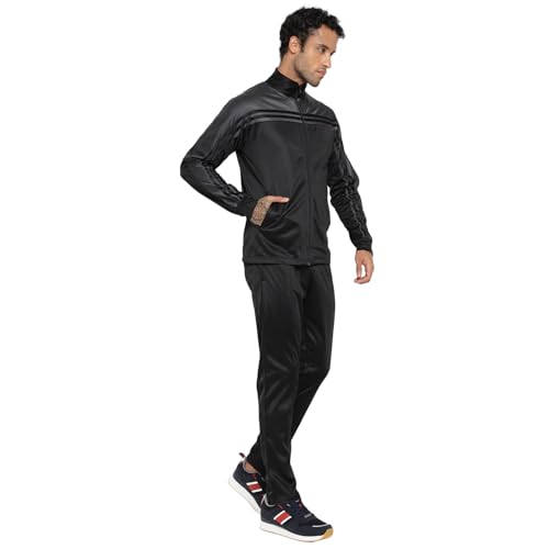 Image of OFF LIMITS Men's Polyester Elan Track Suit (Black X-Large)