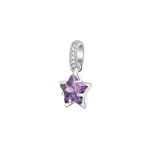 Pendente in argento rodiato 925‰ a forma di stella con cubic zirconia chiari e colore amethyst. Dimensione Charm: 15mm. Scegli i gioielli Brosway ed esprimi il tuo stile e la tua personalità in tutte le occasioni