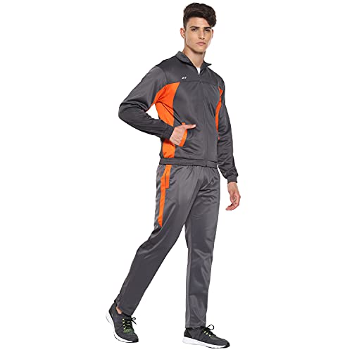 Image of Nivia Sp-05-Tracksuit /Sportswear Regular Fit Track Suits /Athletic Gym Running Jogging Suit Sets (Navy /Aqua, L)