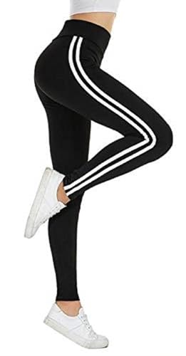 Image of Women's 3 /4th Length Super Stretch Sports Leggings | Snug Fit | Moisture-Wicking | Activewear | Gym | Yoga | Running | Exercise | Fashionable | Trendy Jeggings
