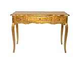 Material Holz MDF Barock Sideboard Gold Bürotisch Wandkonsole Schminktisch