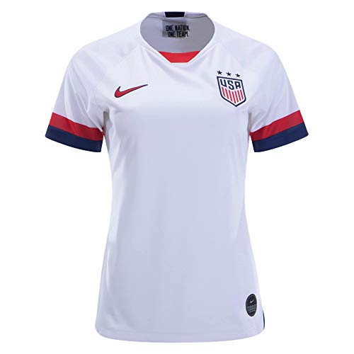 Nike USA 2019 Womens Home Jersey (White, Womens Small)