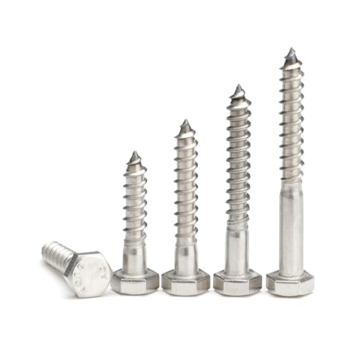 M6 M8 M10 M12 304 /316 ステンレス鋼 外六角六角穴付きボルト セルフタッピング木工ボルト(304,110MM_M8-1PCS)