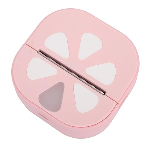 Dpofirs Impresora de Pegatinas, Impresora Térmica sin Tinta Bluetooth con Aplicación, Fabricante de Etiquetas de Bolsillo con 3 Rollos de Papel para Notas de Estudio, Diarios, Fotos